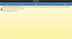 Desktop Screenshot of mobile.latinlexicon.org